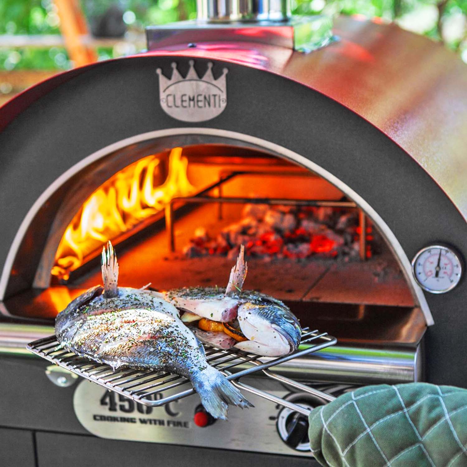 Clementi Original Gas Fired Pizza Oven 100 x 80 - TheOutdoorGrillCo