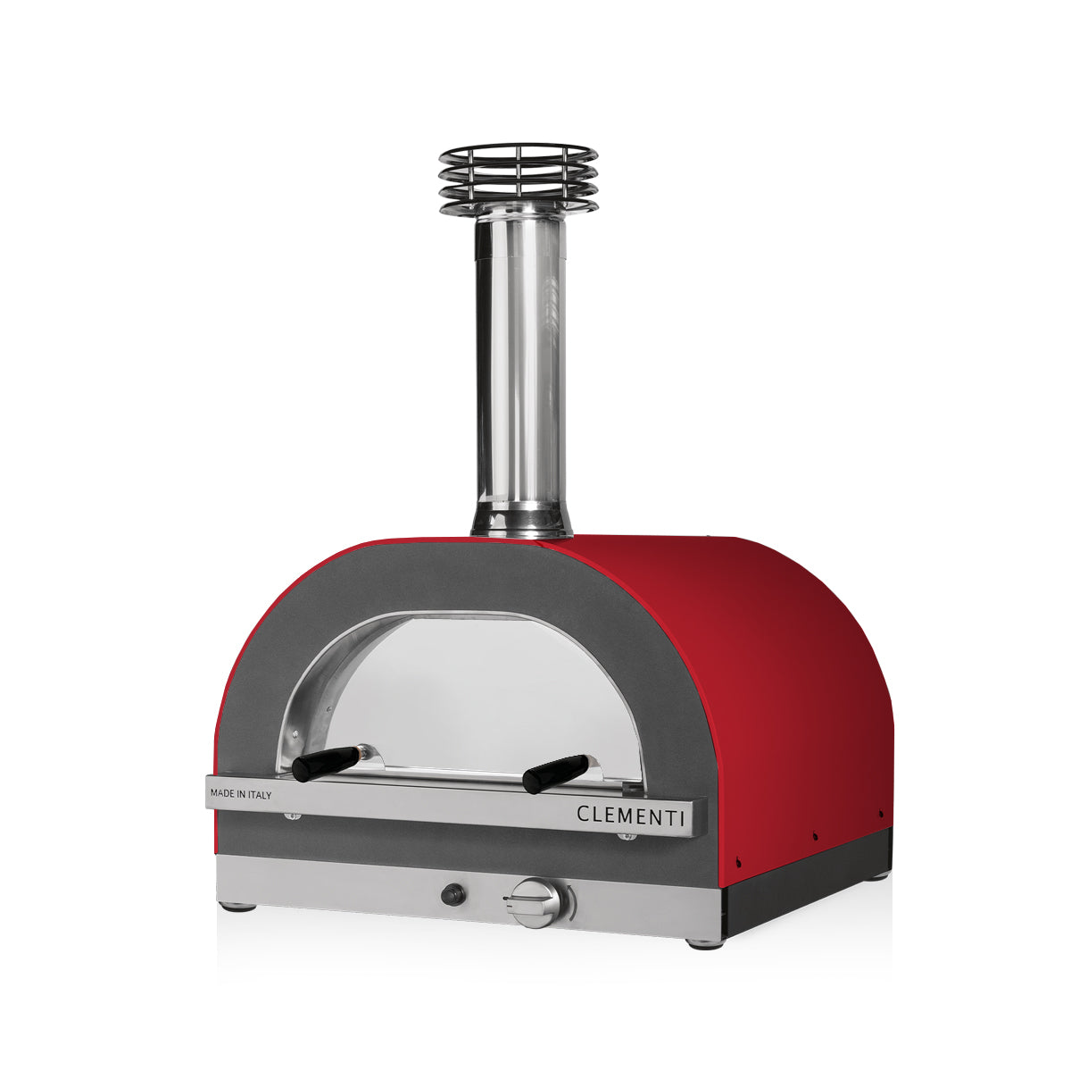 Clementi Gold 60x60 Gas & Wood Fired Pizza Oven Standalone. Product image shown in red. Image 4 of 4. From The Outdoor Grill Company.