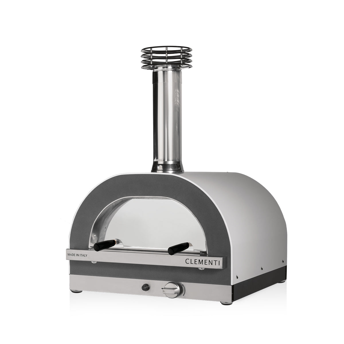Clementi Gold 60x60 Gas & Wood Fired Pizza Oven Standalone. Product image shown in white. Image 1 of 4. From The Outdoor Grill Company.