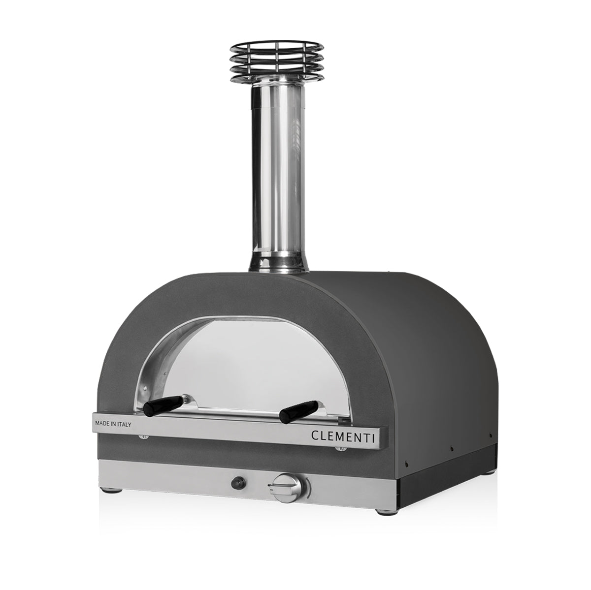 Clementi Gold 80x60 Gas & Wood Fired Pizza Oven Standalone. Product image shown in anthracite. Image 1 of 4. From The Outdoor Grill Company.