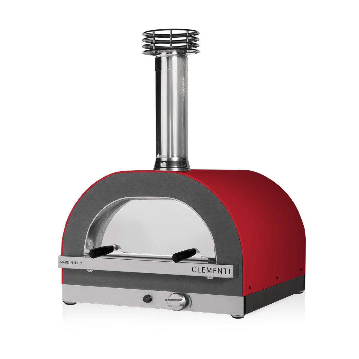 Clementi Gold 80x60 Gas & Wood Fired Pizza Oven Standalone. Product image shown in red. Image 2 of 4. From The Outdoor Grill Company.