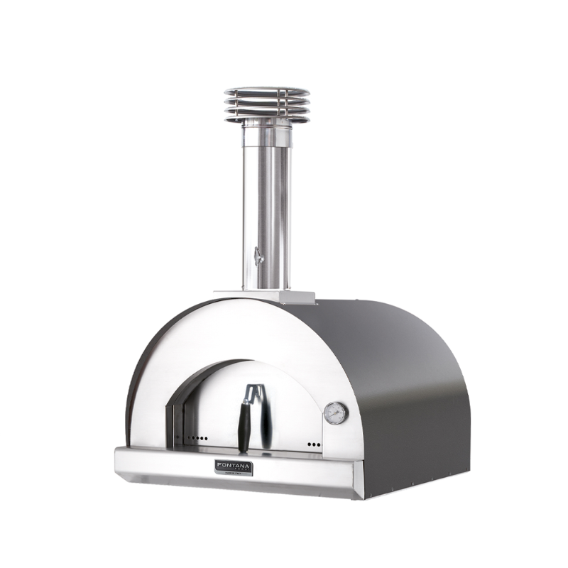 FontanaForni Margherita Countertop Wood Fired Pizza Oven - anthracite. The Outdoor Grill Company.
