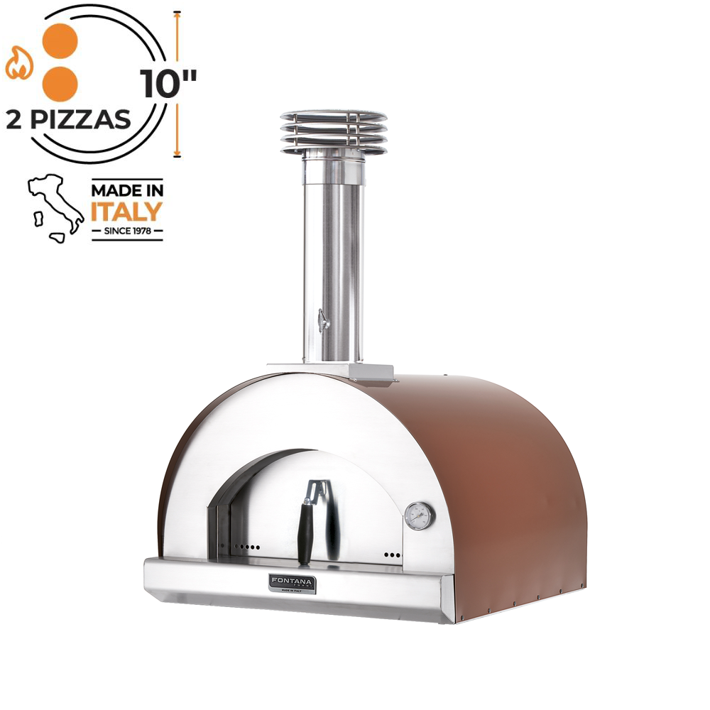 Fontana Margherita Countertop Wood Fired Pizza Oven - Rosso. The Outdoor Grill Company.