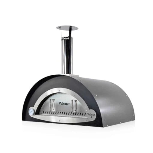 Product image of Vulcan Plus Commercial Grade oven shown without Trolley in Anthracite. The Outdoor Grill Company.