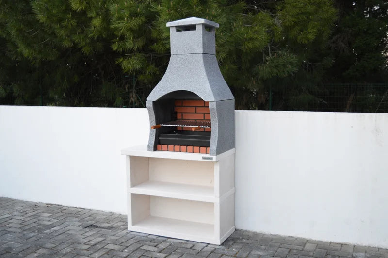 Additional view of XclusiveDecor - Firenze Charcoal Barbecue with Side Table from The Outdoor Grill Company - Image 2 of 6