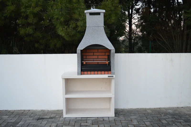 Additional view of XclusiveDecor - Firenze Charcoal Barbecue with Side Table from The Outdoor Grill Company - Image 3 of 6