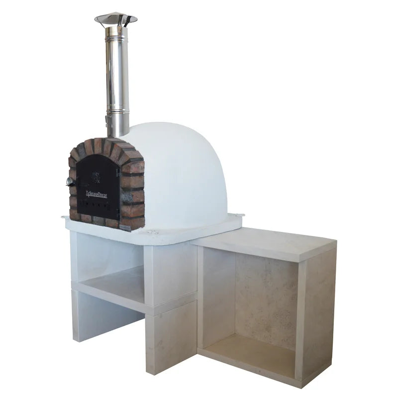 XclusiveDecor - Premier Wood Fired Pizza Oven with Stand and Side Table... - The Outdoor Grill Company - Image 2 of 6