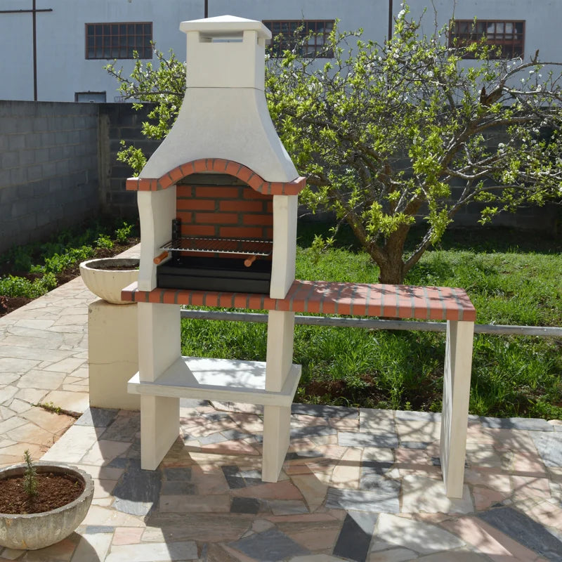 Additional view of XclusiveDecor - Somerset Charcoal Barbecue with Side Table from The Outdoor Grill Company - Image 2 of 3