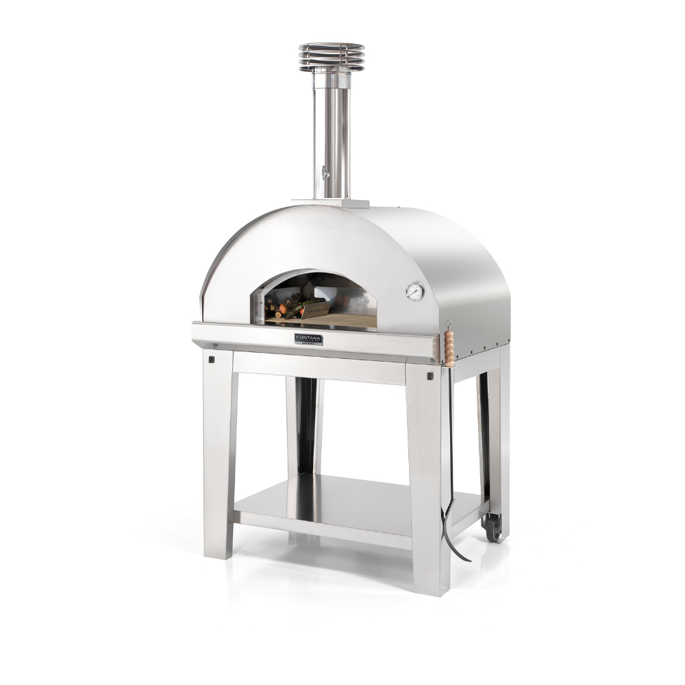 Fontana Forni - Mangiafuoco Wood Fired Pizza Oven - Including Trolley - The Outdoor Grill Company
