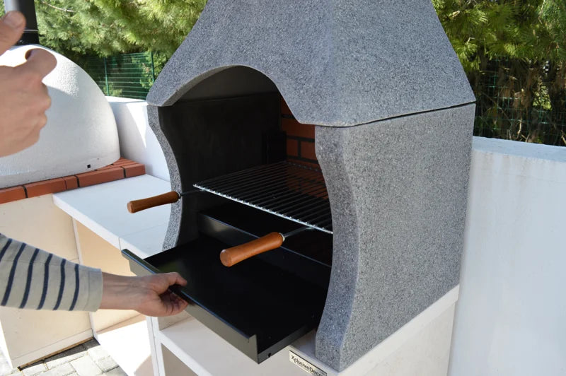Additional view of XclusiveDecor - Firenze Charcoal Barbecue with Side Table from The Outdoor Grill Company - Image 7 of 6